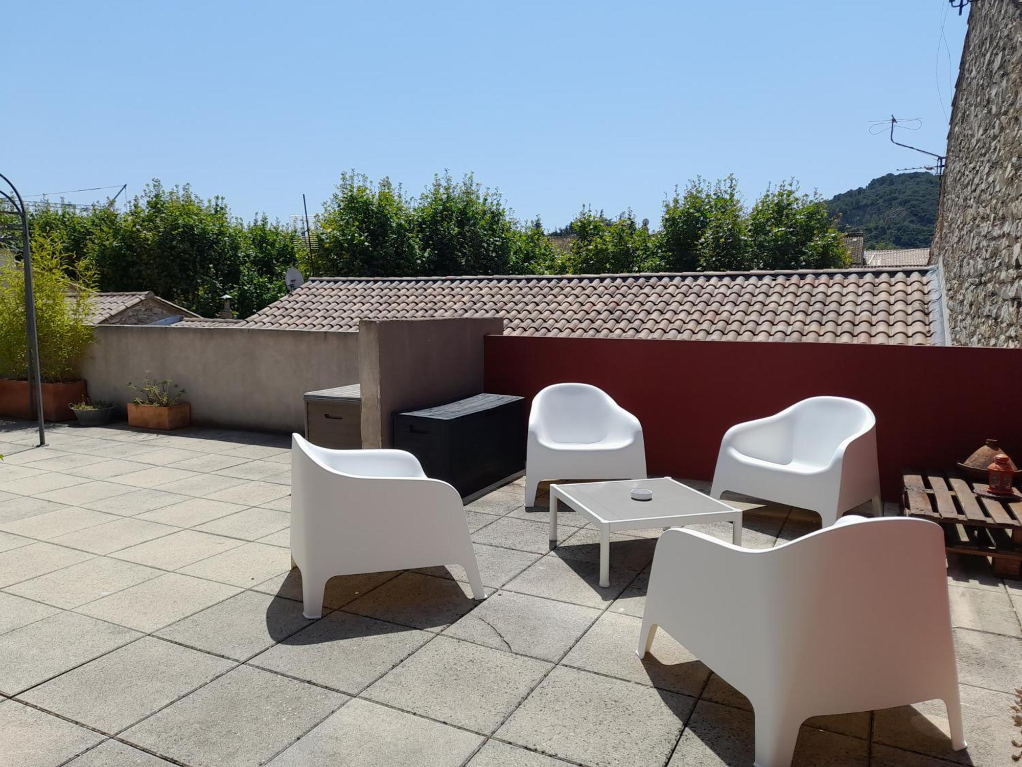 Grande Terrasse Et Vue Sur Le Site Antique Appartement Vaison-la-Romaine Buitenkant foto