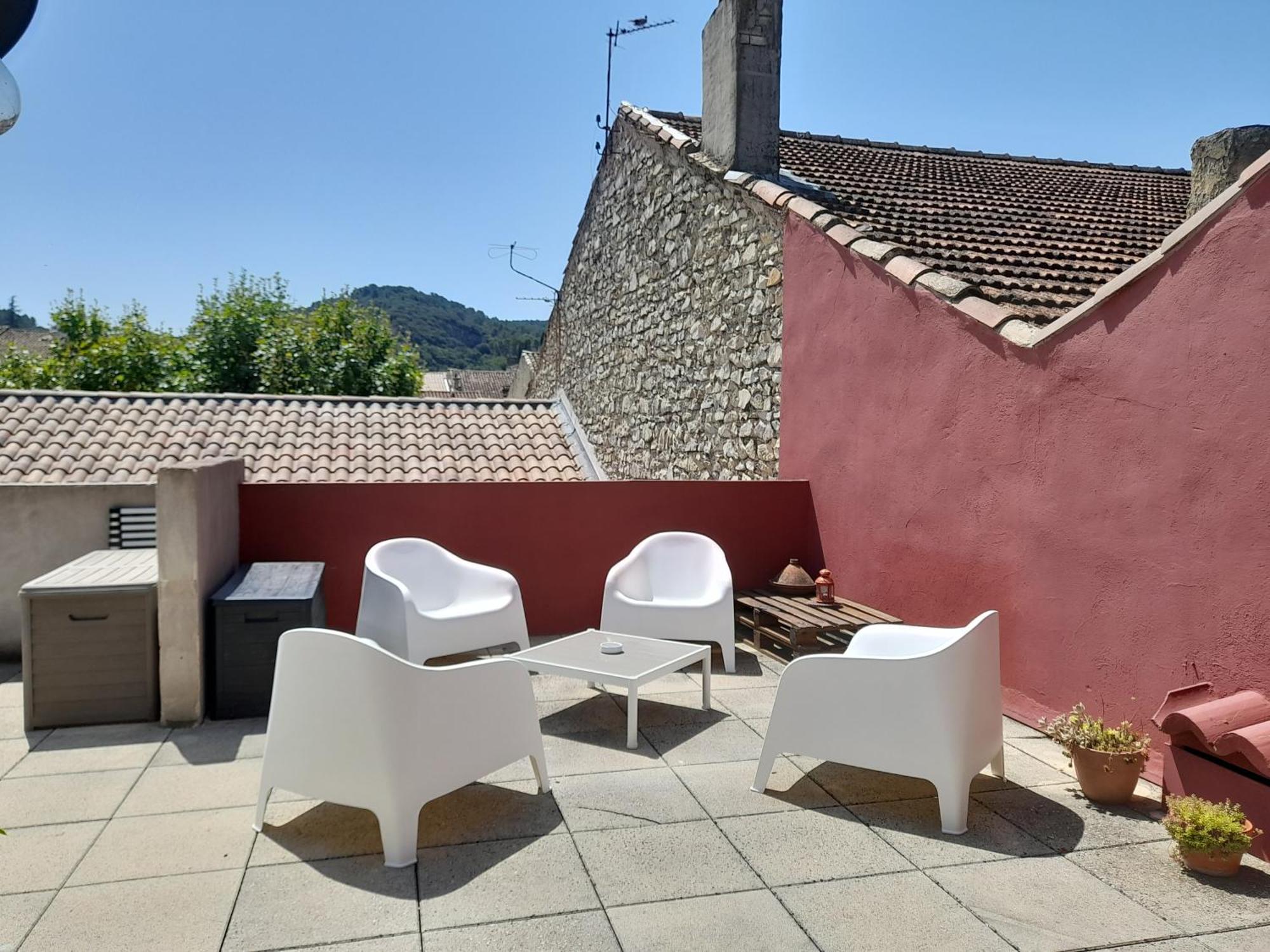 Grande Terrasse Et Vue Sur Le Site Antique Appartement Vaison-la-Romaine Buitenkant foto